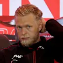 ZANDVOORT, NETHERLANDS - AUGUST 24: Kevin Magnussen of Denmark and Haas F1 attends the Drivers Press Conference during previews ahead of the F1 Grand Prix of The Netherlands at Circuit Zandvoort on August 24, 2023 in Zandvoort, Netherlands. (Photo by Dean Mouhtaropoulos/Getty Images)