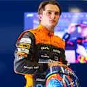 AUSTIN, TEXAS - OCTOBER 21: 5th placed qualifier Oscar Piastri of Australia and McLaren reacts in parc ferme during the Sprint Shootout ahead of the F1 Grand Prix of United States at Circuit of The Americas on October 21, 2023 in Austin, Texas. (Photo by Dan Istitene - Formula 1/Formula 1 via Getty Images)