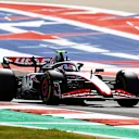 AUSTIN, TEXAS - OCTOBER 21: Nico Hulkenberg of Germany driving the (27) Haas F1 VF-23 Ferrari on track during the Sprint Shootout ahead of the F1 Grand Prix of United States at Circuit of The Americas on October 21, 2023 in Austin, Texas. (Photo by Mark Thompson/Getty Images)