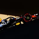 Jake Dennis drives the Red Bull RB19 during the test in Abu Dhabi