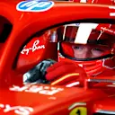 BAKU, AZERBAIJAN - SEPTEMBER 13: Charles Leclerc of Monaco and Ferrari prepares to drive in the garage during practice ahead of the F1 Grand Prix of Azerbaijan at Baku City Circuit on September 13, 2024 in Baku, Azerbaijan. (Photo by Clive Rose - Formula 1/Formula 1 via Getty Images)