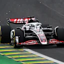 SAO PAULO, BRAZIL - NOVEMBER 01: Oliver Bearman of Great Britain driving the (50) Haas F1 VF-24 Ferrari on track during Sprint Qualifying ahead of the F1 Grand Prix of Brazil at Autodromo Jose Carlos Pace on November 01, 2024 in Sao Paulo, Brazil. (Photo by Clive Mason/Getty Images)