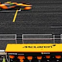 SHANGHAI, CHINA - APRIL 21: Lando Norris of Great Britain driving the (4) McLaren MCL38 Mercedes on track during the F1 Grand Prix of China at Shanghai International Circuit on April 21, 2024 in Shanghai, China. (Photo by Mark Thompson/Getty Images)