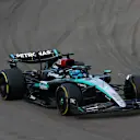 IMOLA, ITALY - MAY 19: George Russell of Great Britain driving the (63) Mercedes AMG Petronas F1 Team W15 on track during the F1 Grand Prix of Emilia-Romagna at Autodromo Enzo e Dino Ferrari Circuit on May 19, 2024 in Imola, Italy. (Photo by Peter Fox - Formula 1/Formula 1 via Getty Images)