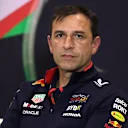 IMOLA, ITALY - MAY 17: Pierre Wache, Chief Engineer of Performance Engineering at Oracle Red Bull Racing attends the Team Principals Press Conference during practice ahead of the F1 Grand Prix of Emilia-Romagna at Autodromo Enzo e Dino Ferrari Circuit on May 17, 2024 in Imola, Italy. (Photo by Bryn Lennon/Getty Images)