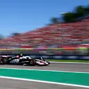 IMOLA, ITALY - MAY 18: Nico Hulkenberg of Germany driving the (27) Haas F1 VF-24 Ferrari on track during qualifying ahead of the F1 Grand Prix of Emilia-Romagna at Autodromo Enzo e Dino Ferrari Circuit on May 18, 2024 in Imola, Italy. (Photo by Lars Baron/Getty Images)