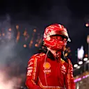 JEDDAH, SAUDI ARABIA - MARCH 09: Third placed Charles Leclerc of Monaco and Ferrari celebrates in parc ferme during the F1 Grand Prix of Saudi Arabia at Jeddah Corniche Circuit on March 09, 2024 in Jeddah, Saudi Arabia. (Photo by Bryn Lennon - Formula 1/Formula 1 via Getty Images)