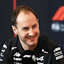 AUSTIN, TEXAS - OCTOBER 18: Oliver Oakes, Team Principal of Alpine F1 attends the Team Principals Press Conference after practice ahead of the F1 Grand Prix of United States at Circuit of The Americas on October 18, 2024 in Austin, Texas. (Photo by Mark Sutton/Getty Images)