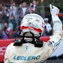MONTE-CARLO, MONACO - MAY 25: Second placed Charles Leclerc of Monaco and Scuderia Ferrari celebrates in parc ferme during the F1 Grand Prix of Monaco at Circuit de Monaco on May 25, 2025 in Monte-Carlo, Monaco. (Photo by Steven Tee/Getty Images)