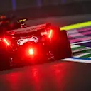 JEDDAH, SAUDI ARABIA - APRIL 18: Oliver Bearman of Great Britain driving the (87) Haas F1 VF-25 Ferrari  during practice ahead of the F1 Grand Prix of Saudi Arabia at Jeddah Corniche Circuit on April 18, 2025 in Jeddah, Saudi Arabia. (Photo by James Sutton - Formula 1/Formula 1 via Getty Images)