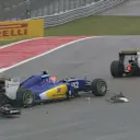 Sauber's Felipe Nasr and Marcus Ericsson will be on their best behaviour after their first-lap clash in Austin. © FOWC Ltd