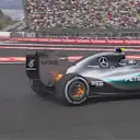 Mercedes' Nico Rosberg experienced problems with rear brake cooling in FP1 in Mexico. © FOWC Ltd