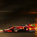 BAHRAIN, BAHRAIN - MARCH 27: Charles Leclerc of Monaco driving the (16) Scuderia Ferrari SF21 on track during qualifying ahead of the F1 Grand Prix of Bahrain at Bahrain International Circuit on March 27, 2021 in Bahrain, Bahrain. (Photo by Bryn Lennon/Getty Images)