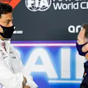 WOLFF Toto (aut), Team Principal & CEO Mercedes AMG F1 GP, HORNER Christian  (gbr), Team Principal of Red Bull Racing, portrait, press conference during Formula 1 Gulf Air Bahrain Grand Prix 2021 from March 26 to 28, 2021 on the Bahrain International Circuit, in Sakhir, Bahrain - Photo Frédéric Le Floc’h / DPPI