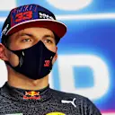 Max Verstappen (NLD) Red Bull Racing in the post qualifying FIA Press Conference.
27.03.2021. Formula 1 World Championship, Rd 1, Bahrain Grand Prix, Sakhir, Bahrain, Qualifying Day.
- www.xpbimages.com, EMail: requests@xpbimages.com © Copyright: 
FIA Pool Image for Editorial Use Only