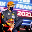 VERSTAPPEN Max (ned), Red Bull Racing Honda RB16B, portrait, press conference during the Formula 1 Emirates Grand Prix de France 2021, 7th round of the 2021 FIA Formula One World Championship from June 18 to 20, 2021 on the Circuit Paul Ricard, in Le Castellet, France - Photo Antonin Vincent / DPPI
