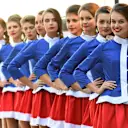 Grid girls. Formula One World Championship, Rd16, Russian Grand Prix, Qualifying, Sochi Autodrom, Sochi, Krasnodar Krai, Russia, Saturday, 11 October 2014 © Sutton Images. No reproduction without permission