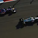 Kevin Magnussen (DEN) McLaren MP4-29 and Jean-Eric Vergne (FRA) Scuderia Toro Rosso STR9. Formula One World Championship, Rd16, Russian Grand Prix, Race, Sochi Autodrom, Sochi, Krasnodar Krai, Russia, Sunday, 12 October 2014 © Sutton Images. No reproduction without permission