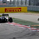 Adrian Sutil (GER) Sauber C33 walks away from his crippled car after Sergio Perez (MEX) Force India collided with him on lap 1. Formula One World Championship, Rd17, United States Grand Prix, Race, Austin, Texas, USA, Sunday, 2 November 2014