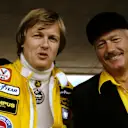 (L to R): Ronnie Peterson (SWE) Lotus with Colin Chapman (GBR) Team Owner Lotus. 1978 Formula One World Championship. © Sutton Images. No reproduction without permission