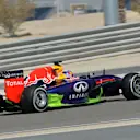 Sebastian Vettel (GER) Red Bull Racing RB10 with aero paint. Formula One Testing, Day Three, Bahrain International Circuit, Sakhir, Bahrain, Friday, 21 February 2014 © Sutton Images. No reproduction without permission