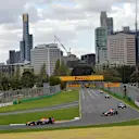 Sebastian Vettel (GER) Red Bull Racing RB9 leads at the start of the race. Formula One World Championship, Rd1, Australian Grand Prix, Race, Albert Park, Melbourne, Australia, Sunday, 17 March 201