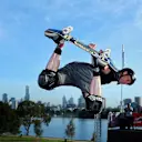 Tony Hawk (USA) Skateboarder. Formula One World Championship, Rd1, Australian Grand Prix, Preparations, Albert Park, Melbourne, Australia, Thursday, 13 March 2014