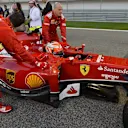Kimi Raikkonen (FIN) Ferrari F14 T on the grid. Formula One World Championship, Rd3, Bahrain Grand Prix, Race, Bahrain International Circuit, Sakhir, Bahrain, Sunday, 6 April 2014