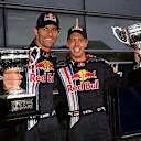 Mark Webber (AUS) Red Bull Racing and Sebastian Vettel (GER) Red Bull Racing celebrate 1-2 finish. Formula One World Championship, Rd 3, Chinese Grand Prix, Race Day, Shanghai, China, Sunday, 19 April 2009