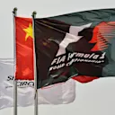 Flags. Formula One World Championship, Rd3, Chinese Grand Prix, Preparations, Shanghai, China, Thursday, 11 April 2013