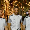 (L to R): Kevin Magnussen (DEN) McLaren, Jenson Button (GBR) McLaren and Dave Redding (GBR) McLaren. Formula One World Championship, Rd3, Bahrain Grand Prix, Practice, Bahrain International Circuit, Sakhir, Bahrain, Friday, 4 April 2014