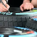 Pirelli tyres. Formula One World Championship, Rd4, Chinese Grand Prix, Preparations, Shanghai, China, Thursday, 17 April 2014