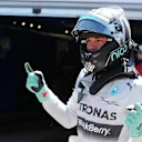 Pole sitter Nico Rosberg (GER) Mercedes AMG F1 celebrates in parc ferme. Formula One World Championship, Rd6, Monaco Grand Prix, Qualifying, Monte-Carlo, Monaco, Saturday, 24 May 2014