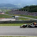 Sergio Perez (MEX) Force India VJM07 and the scenic Red Bull Ring. Formula One World Championship, Rd8, Austrian Grand Prix, Qualifying, Spielberg, Austria, Saturday, 21 June 2014