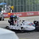 Felipe Massa (BRA) Williams FW36 crashes. Formula One World Championship, Rd7, Canadian Grand Prix, Race Day, Montreal, Canada, Sunday, 8 June 2014