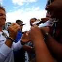 Nico Rosberg (GER) Mercedes AMG F1 signs autographs for the fans. Formula One World Championship, Rd8, Austrian Grand Prix, Preparations, Spielberg, Austria, Thursday, 19 June 2014