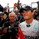 Race winner Nico Rosberg (GER) Mercedes AMG F1 celebrates with his team. Formula One World Championship, Rd10, German Grand Prix, Race Day, Hockenheim, Germany, Sunday, 20 July 2014 © Sutton Images. No reproduction without permission