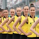 Grid girls. Formula One World Championship, Rd11, Hungarian Grand Prix, Qualifying, Hungaroring, Hungary. Saturday, 26 July 2014 © Sutton Images. No reproduction without permission