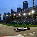 Lewis Hamilton (GBR) Mercedes AMG F1 W05. Formula One World Championship, Rd14, Singapore Grand Prix, Marina Bay Street Circuit, Singapore, Qualifying, Saturday, 20 September 2014 © Sutton Images. No reproduction without permission