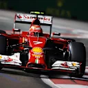 Kimi Raikkonen (FIN) Ferrari F14 T. Formula One World Championship, Rd14, Singapore Grand Prix, Marina Bay Street Circuit, Singapore, Qualifying, Saturday, 20 September 2014 © Sutton Images. No reproduction without permission