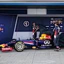 Daniel Ricciardo (AUS) Red Bull Racing and Sebastian Vettel (GER) Red Bull Racing unveil the Red Bull Racing RB10. Formula One Testing Day One, Jerez, Spain, Tuesday, 28 January 2014. © Sutton Image