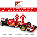 Fernando Alonso and Kimi Raikkonen with the Ferrari F14 T. © Ferrari