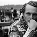 Niki Lauda (AUT) Ferrari suffered a fiery accident in the race which inflicted life-threatening burns. German Grand Prix, Nurburgring, 1 August 1976. World © Phipps/Sutton