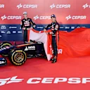 Daniil Kvyat (RUS) Scuderia Toro Rosso and Jean-Eric Vergne (FRA) Scuderia Toro Rosso unveil the Scuderia Toro Rosso STR9. Scuderia Toro Rosso STR9 Launch, Jerez, Spain, Monday, 27 January 2014. © Sutton Images