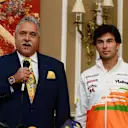 Sergio Perez (MEX) is announced as a Force India driver with Dr. Vijay Mallya (IND) Force India Formula One Team Owner. Sahara Force India Press Conference, Belgrave Square, London, Thursday, 12 December 2013. © Sutton Images