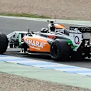 Sergio Perez (MEX) Force India VJM07. Formula One Testing, Jerez, Spain, Day One, Tuesday, 28 January 2014. © Sutton Images