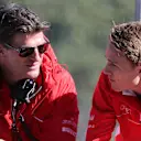 L to R): Graeme Lowdon (GBR) Marussia F1 President and Sporting Director and Max Chilton (GBR) Marussia F1 Team. Formula One Testing, Jerez, Spain, Day Three, Thursday, 30 January 2014 © Sutton Images. No reproduction without permission