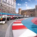 An artist's impression of the exciting new Hermann Tilke-designed Baku European Grand Prix street circuit, as unveiled by Formula One group CEO Bernie Ecclestone and Azad Rahimov, Azerbaijan's Minister of Youth and Sport at a special press event in Baku, Azerbaijan, October 7, 2014 © Baku Grand Prix