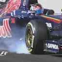 Daniil Kvyat of Toro Rosso locks up heavily and runs wide at Turn 13 © FOWC Ltd