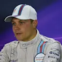 Third placed Valtteri Bottas (FIN) Williams Martini Racing in the Press Conference. Formula One World Championship, Rd16, Russian Grand Prix, Race, Sochi Autodrom, Sochi, Krasnodar Krai, Russia, Sunday, 12 October 2014